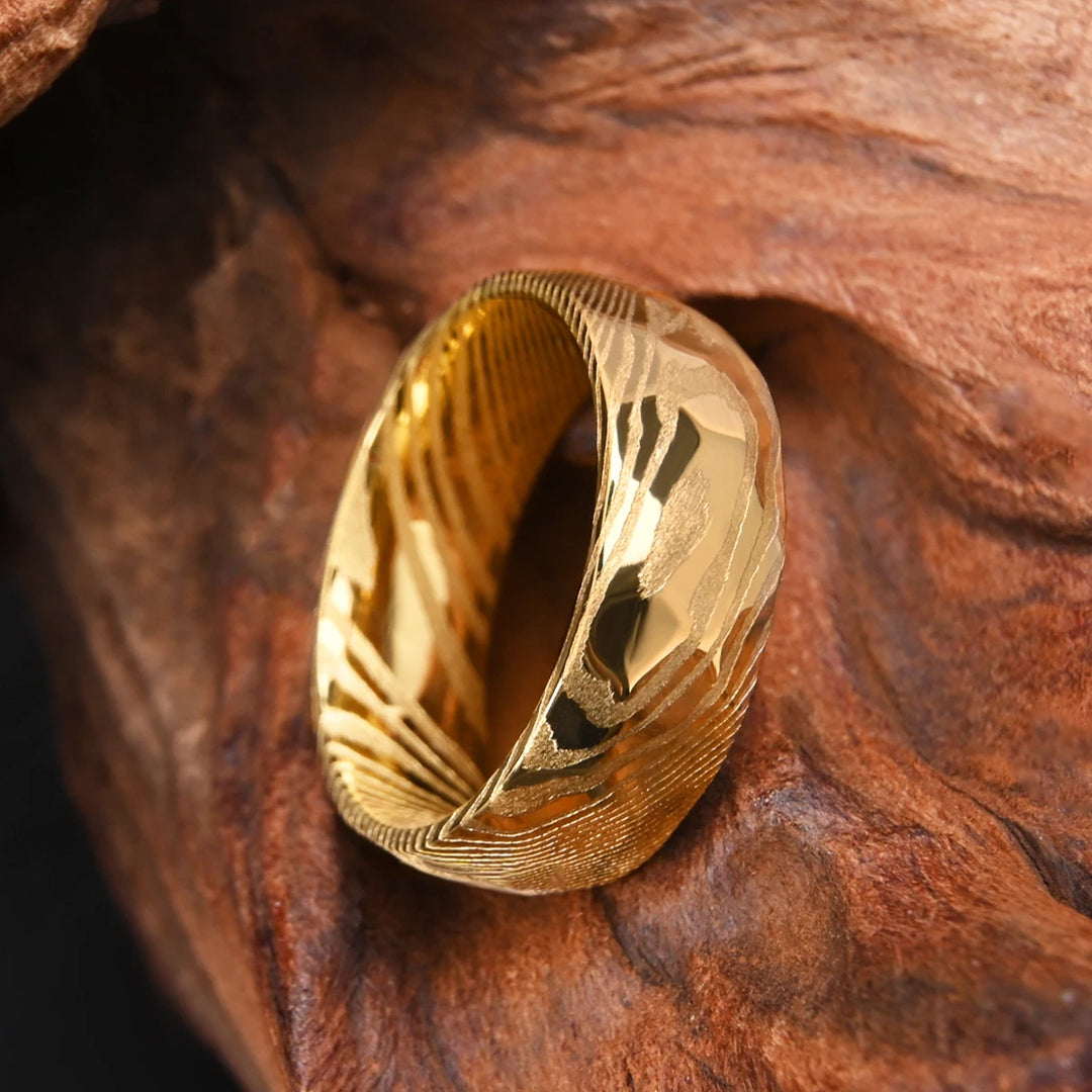 Damascus Steel Wedding Ring