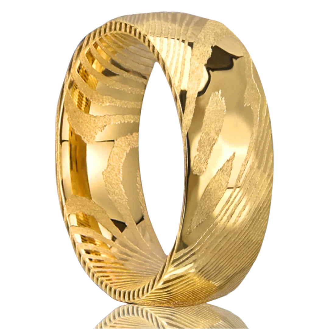 Damascus Steel Wedding Ring
