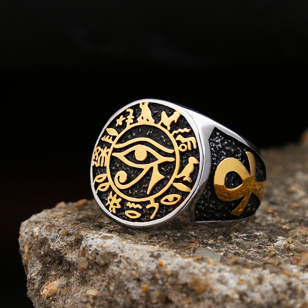 Egyptian Eye of Horus Ring