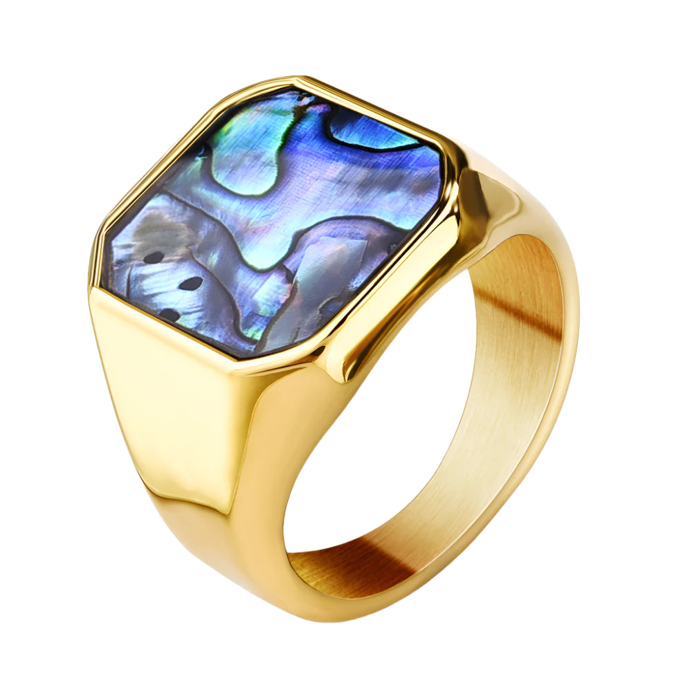 Gold Abalone Ring