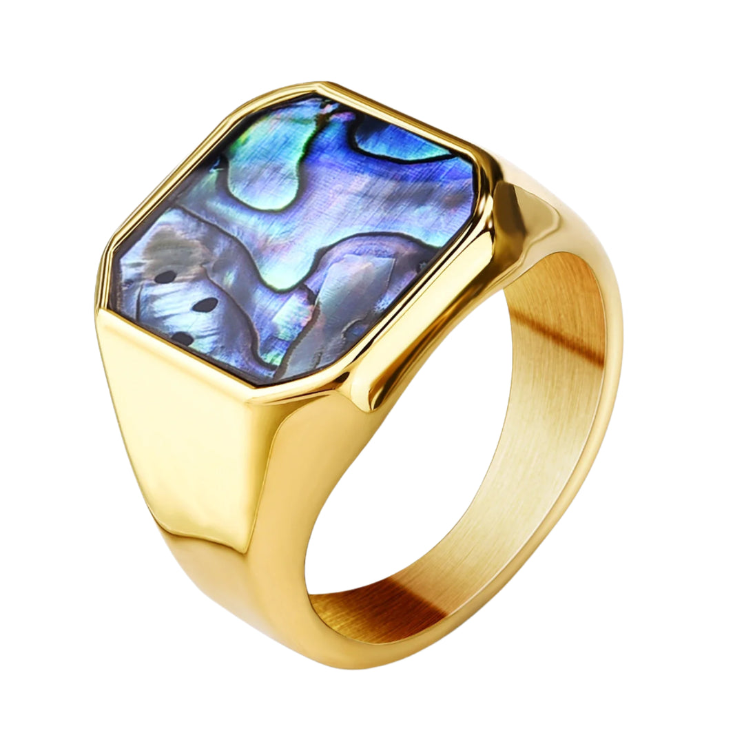 Gold Abalone Ring