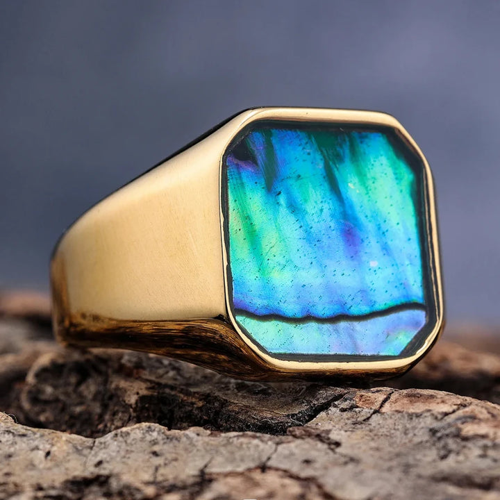 Gold Abalone Ring