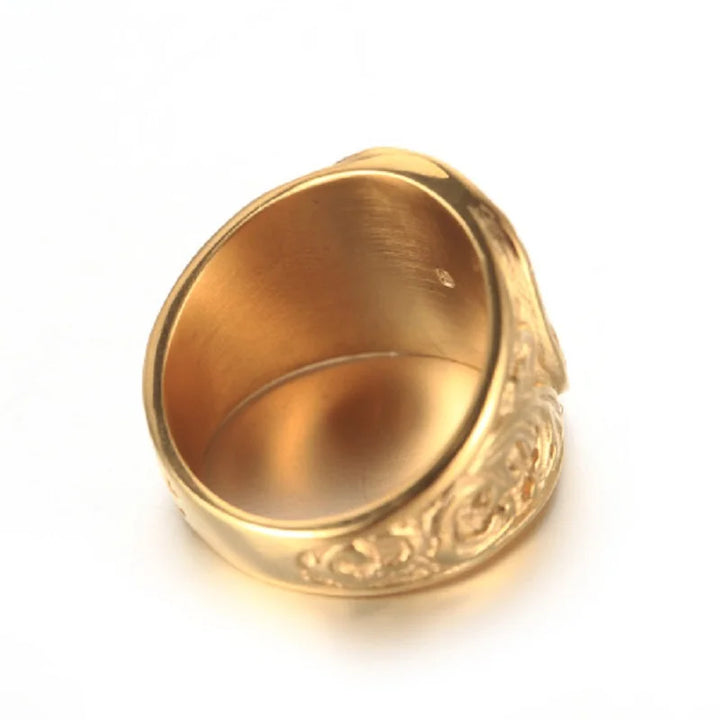 Gold Freemason Ring