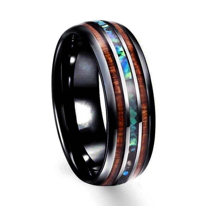 Abalone Wood Ring