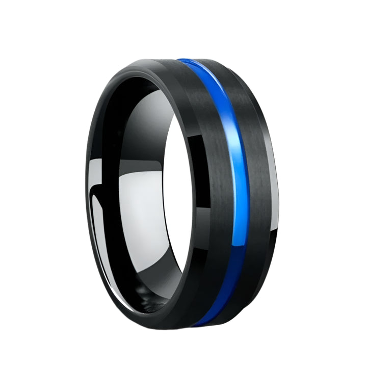 Black Blue Ring
