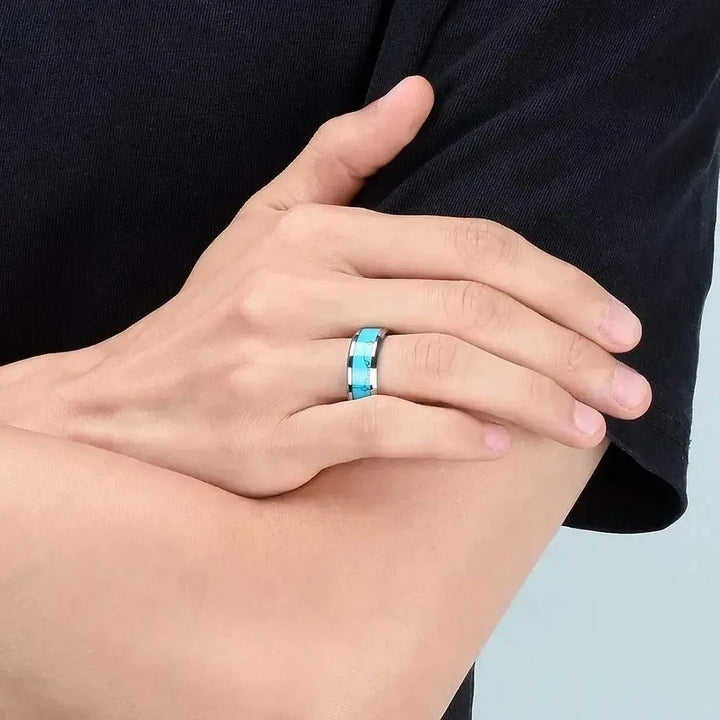 Inlaid Turquoise Ring