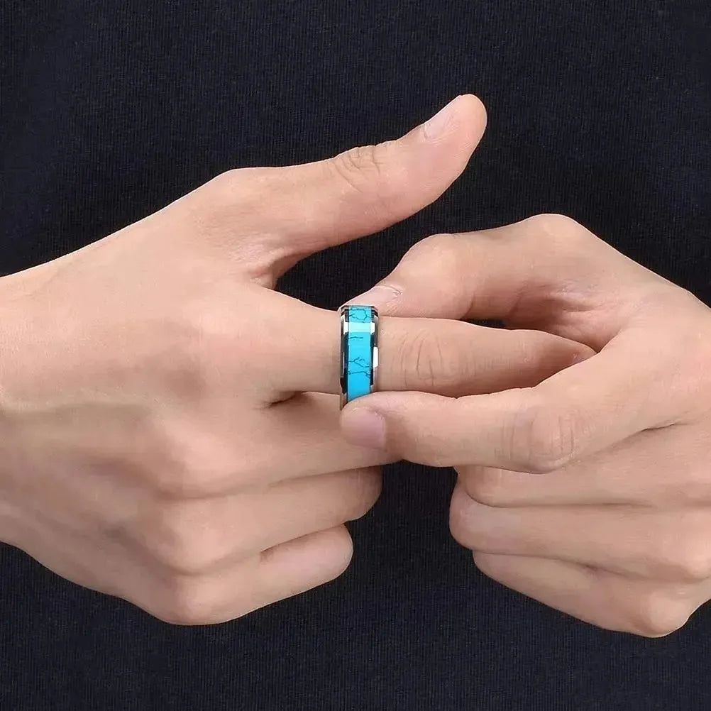 Inlaid Turquoise Ring