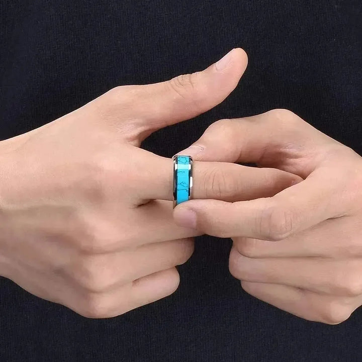 Inlaid Turquoise Ring