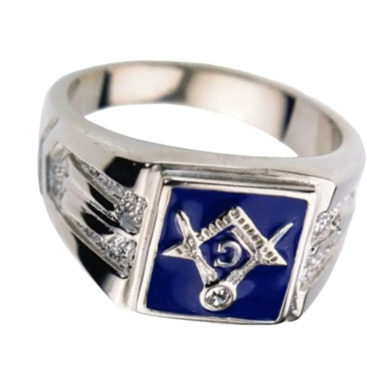 Blue-Masonic Ring