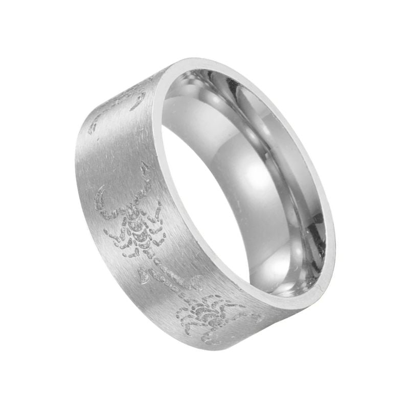 Mens Silver Scorpion Ring