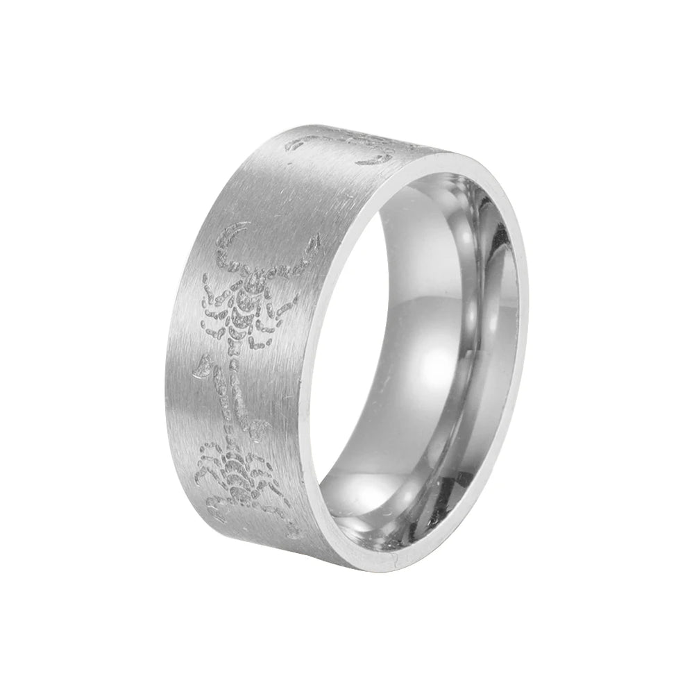 Mens Silver Scorpion Ring