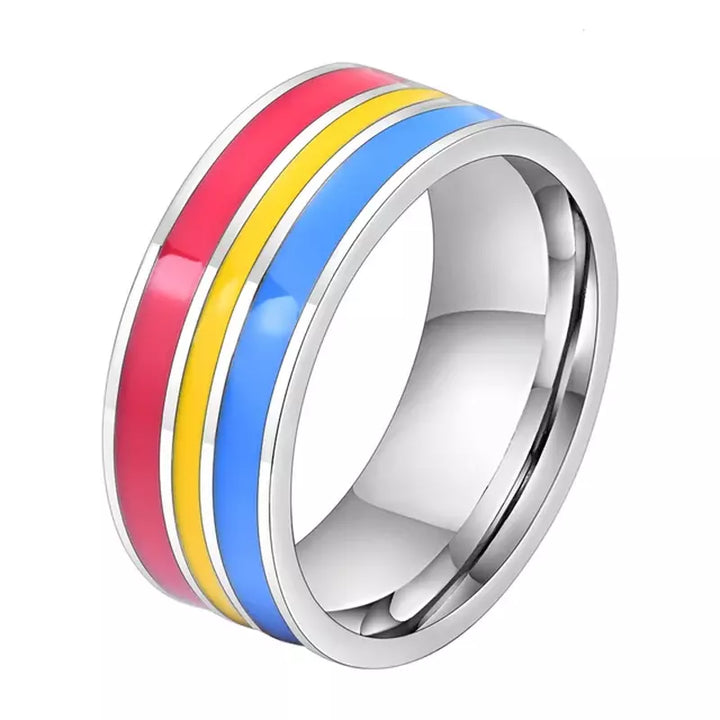 Rainbow Titanium Ring