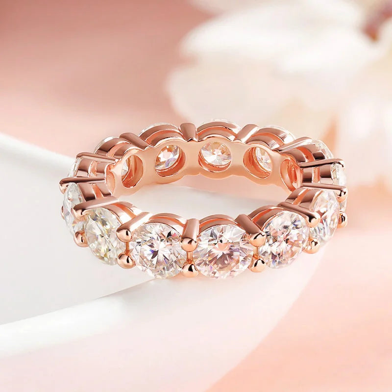 Rose Gold Moissanite Ring