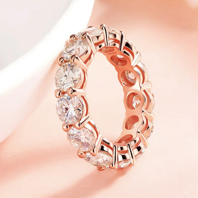 Rose Gold Moissanite Ring