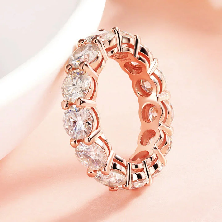 Rose Gold Moissanite Ring