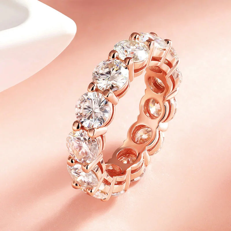 Rose Gold Moissanite Ring