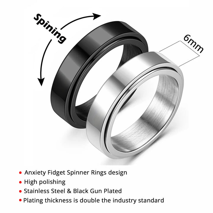 Stress Spinner Ring