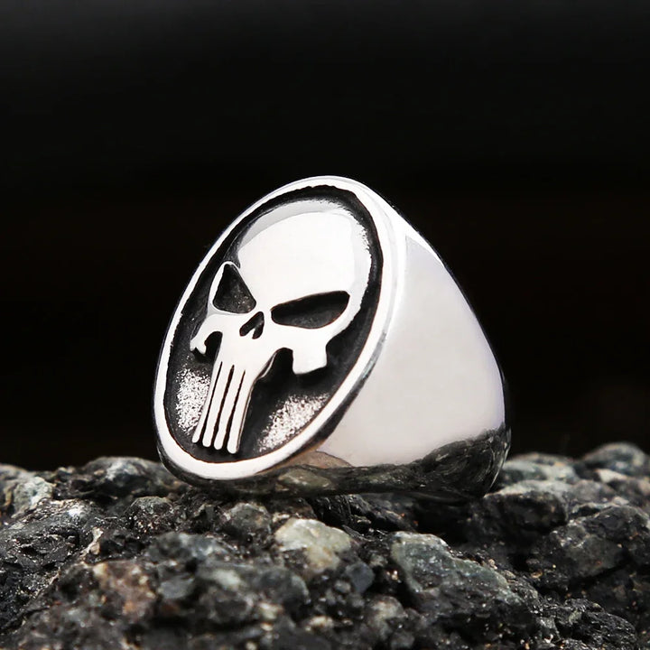 Stainless Steel Biker Ring