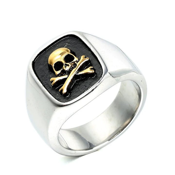 Stainless Steel Biker Ring