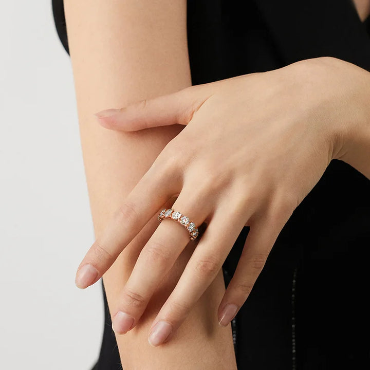 Rose Gold Moissanite Ring