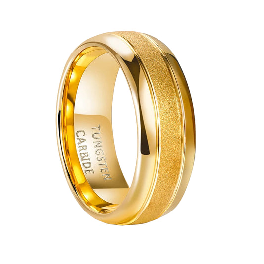 Gold Colored Tungsten Ring