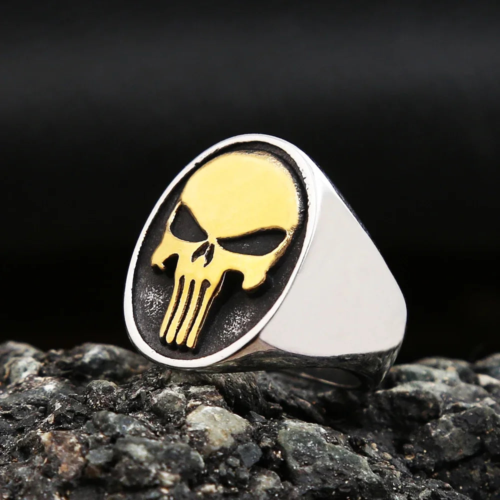 Stainless Steel Biker Ring