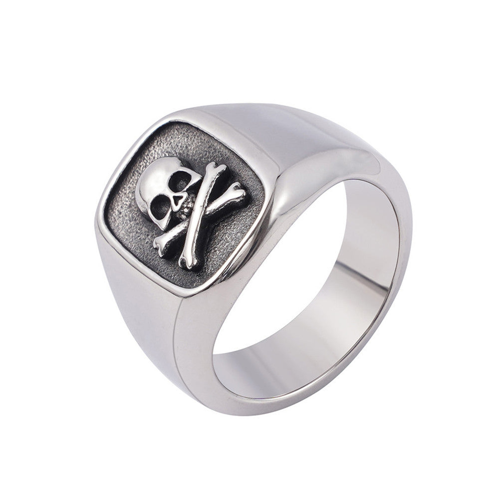 Stainless Steel Biker Ring