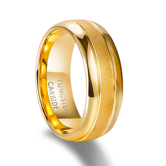 Gold Colored Tungsten Ring