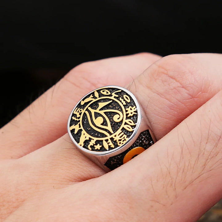 Egyptian Eye of Horus Ring