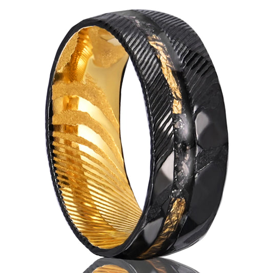 Damascus Steel Engagement Ring