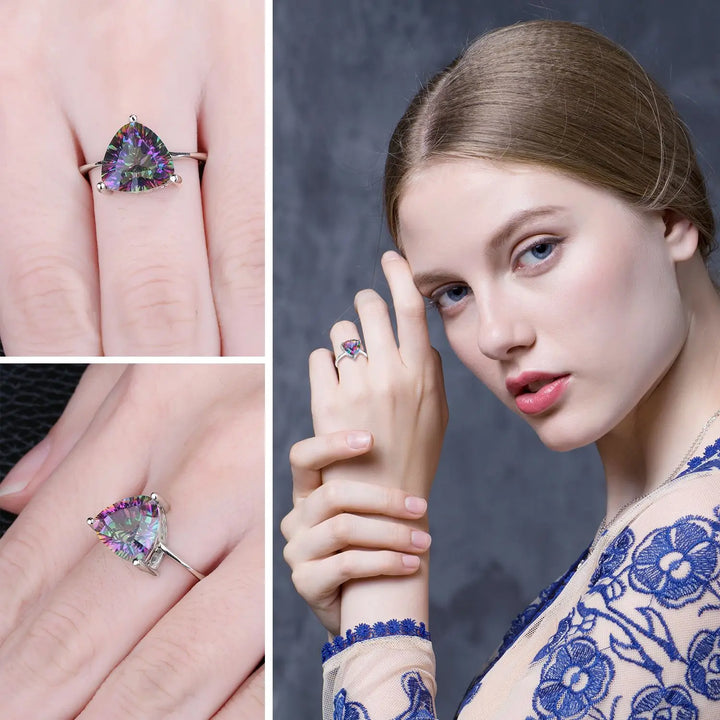Rainbow Heart Ring