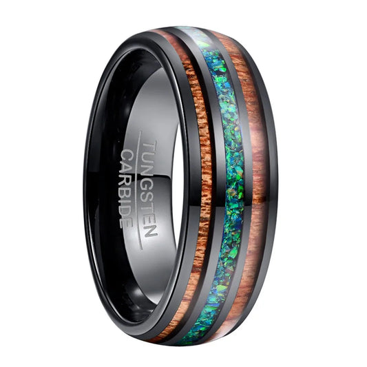 Mens Tungsten Wood Ring