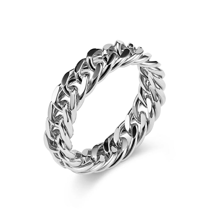 Silver Chain Link Ring