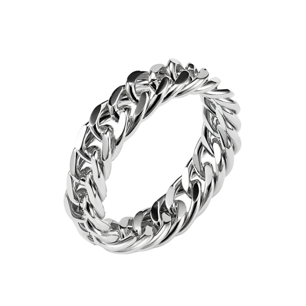 Silver Chain Link Ring