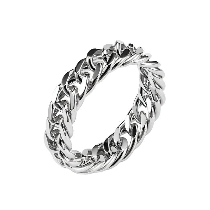 Silver Chain Link Ring