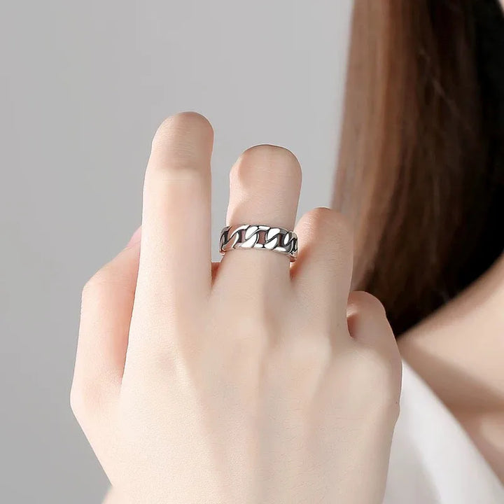 Sterling Silver Chain Ring