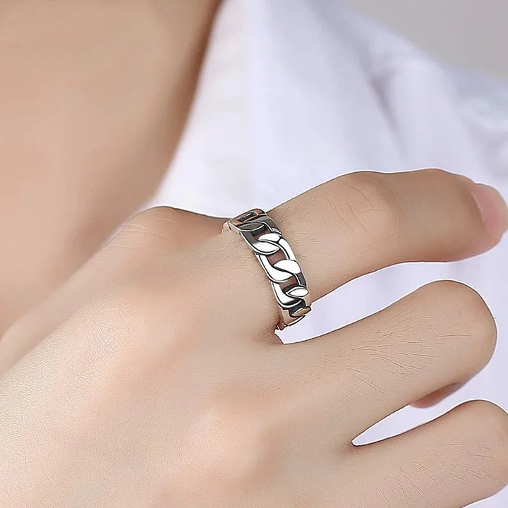Sterling Silver Chain Ring