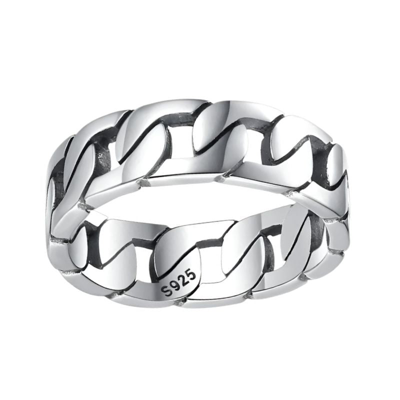 Sterling Silver Chain Ring
