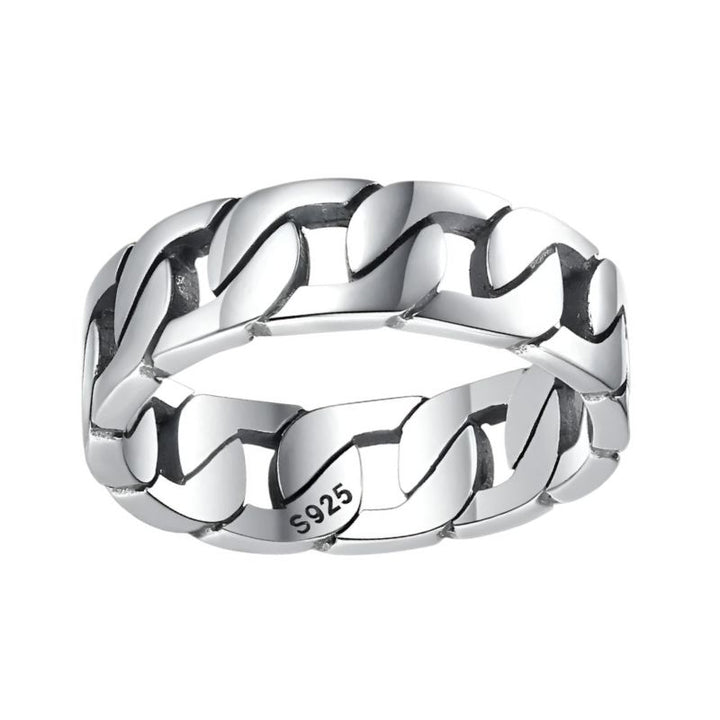 Sterling Silver Chain Ring