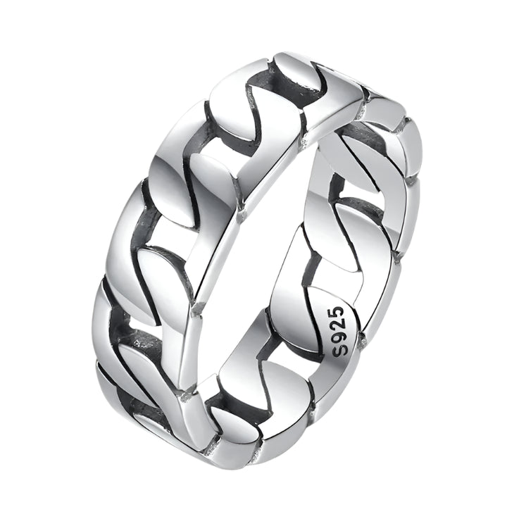 Sterling Silver Chain Ring