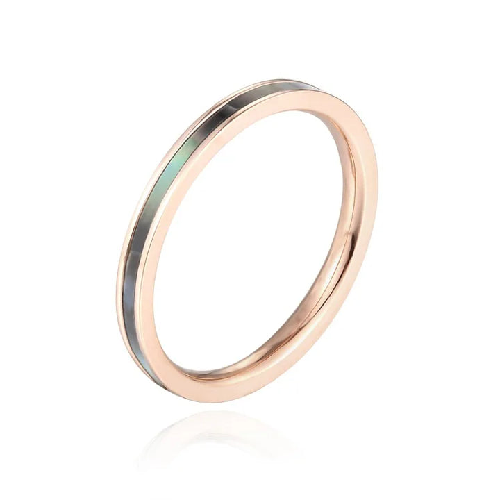 Titanium Abalone Ring