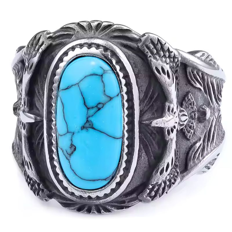 Turquoise Eagle Ring