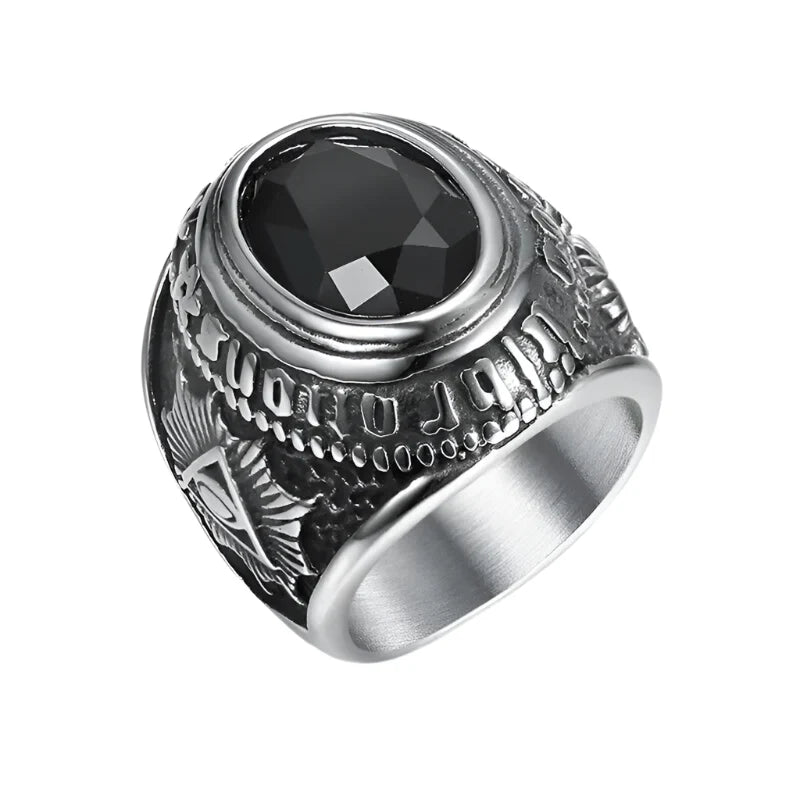 black onyx freemason ring - 11