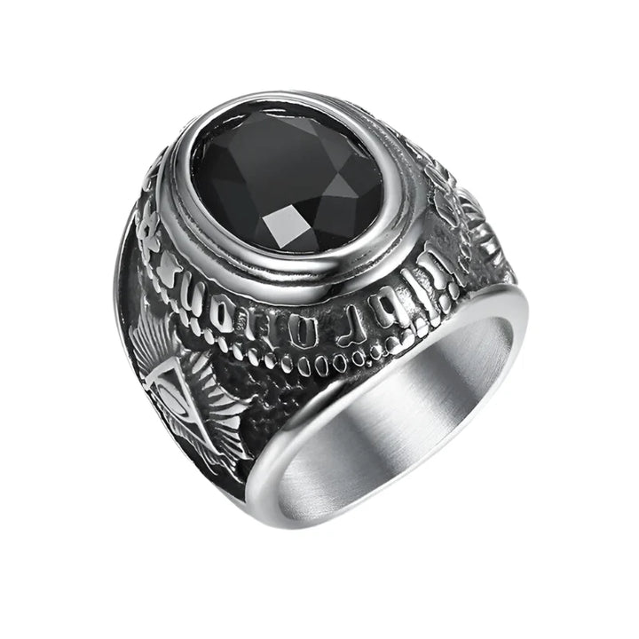 black onyx freemason ring - 11
