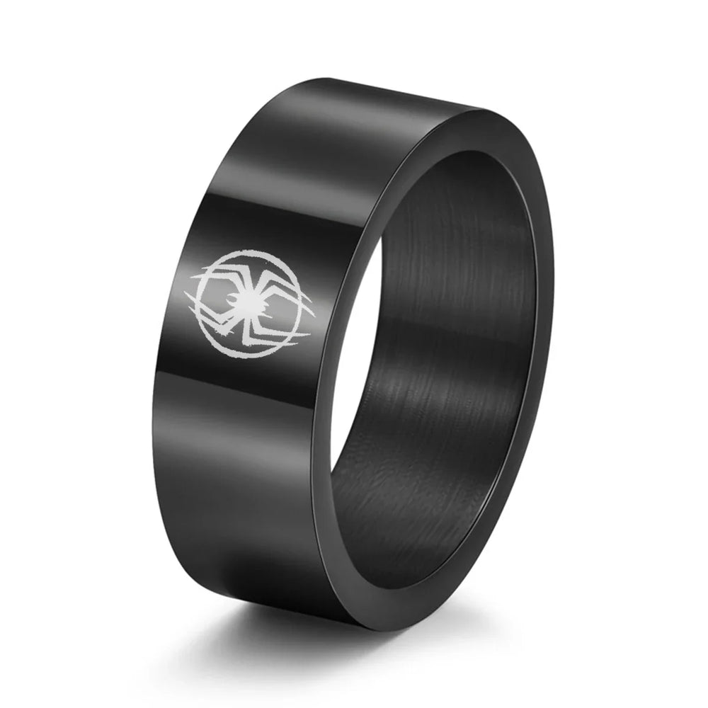 Black Spider Ring - black / 8