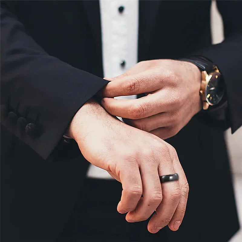Black Tungsten Carbide Ring