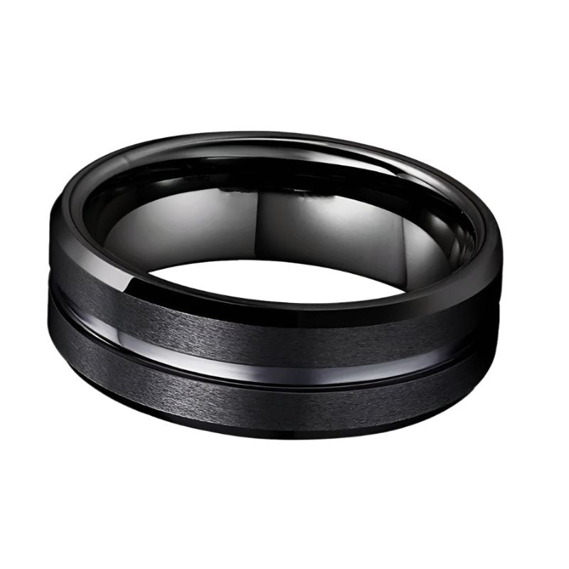 Black Tungsten Ring