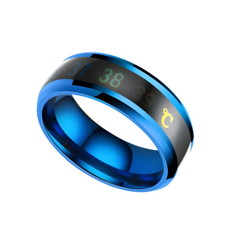 Blue Titanium Ring