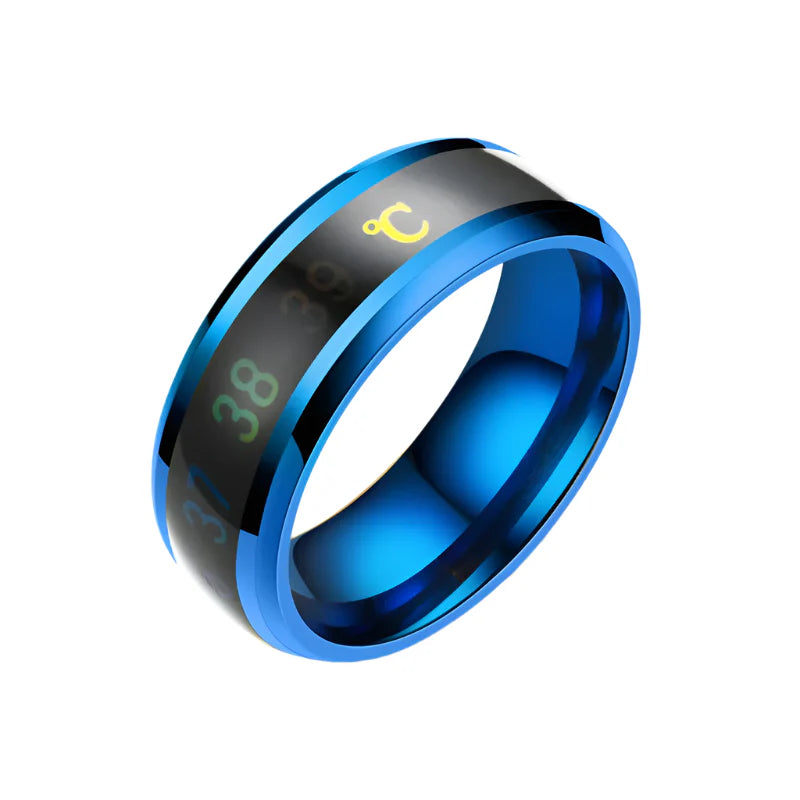 Blue Titanium Ring