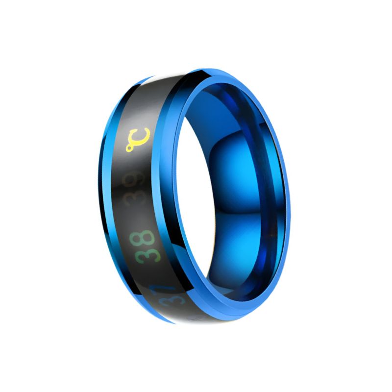 Blue Titanium Ring